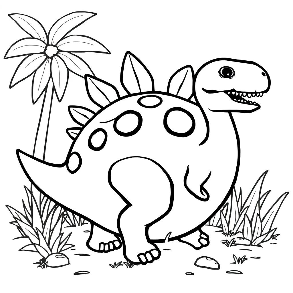 Dinosaur Egg Coloring Pages