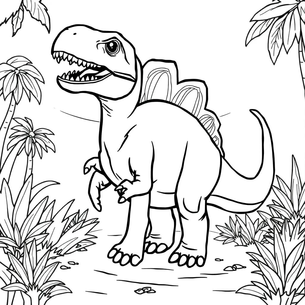 Dinosaur Coloring Pages For Preschool
