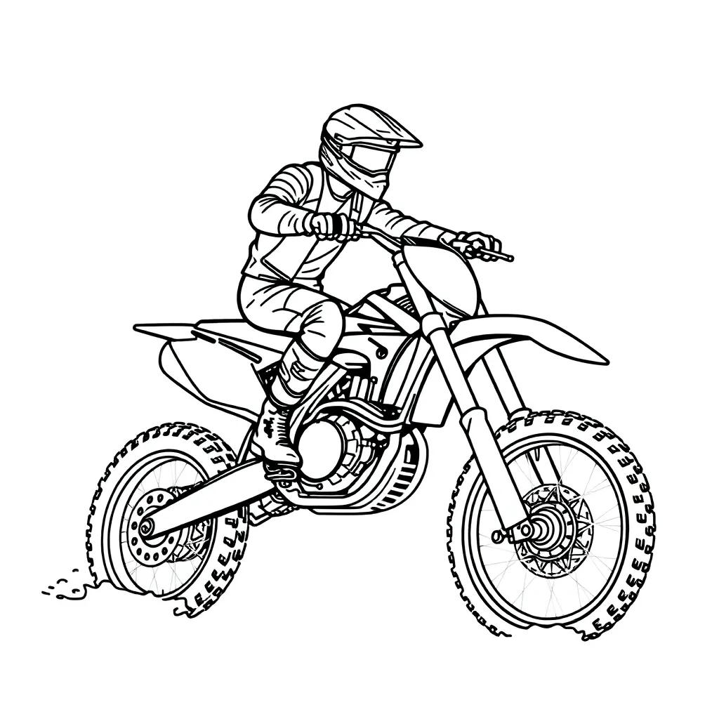 Dirt Bikes Coloring Pages