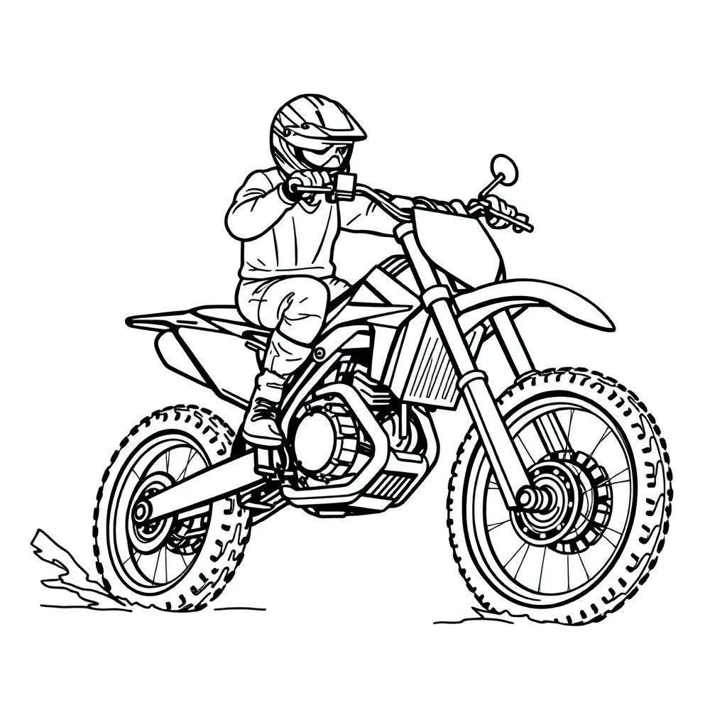 Dirt Bike Coloring Pages Printable