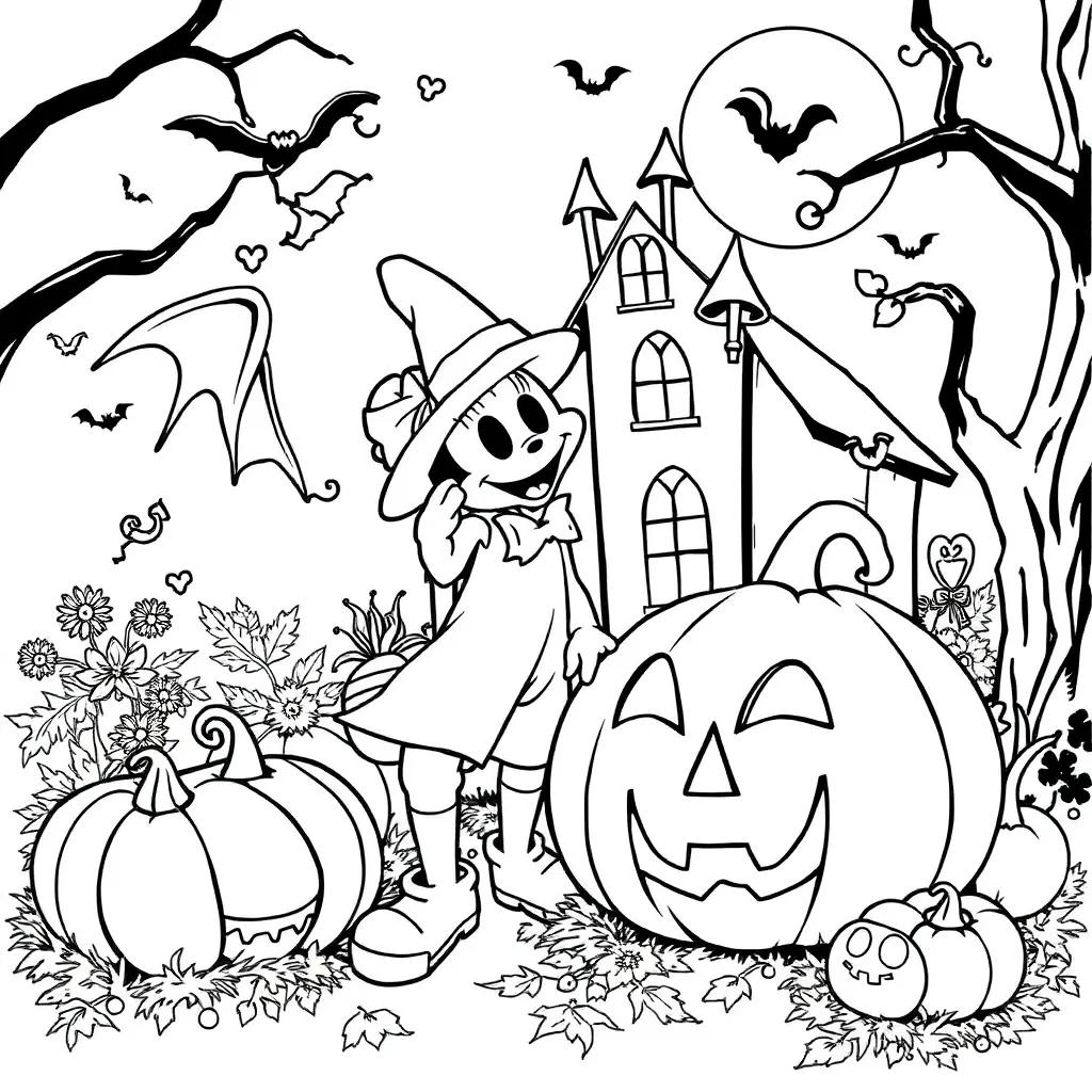 Disney Halloween Coloring Pages Printable