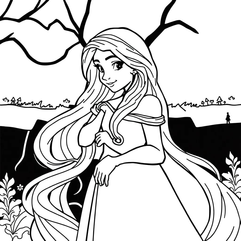 Disney Rapunzel Coloring Pages