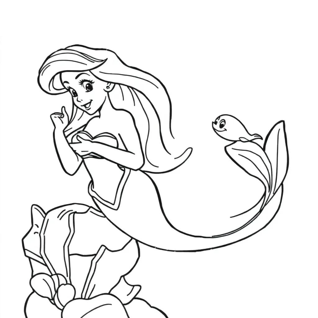 Disney The Little Mermaid Coloring Pages