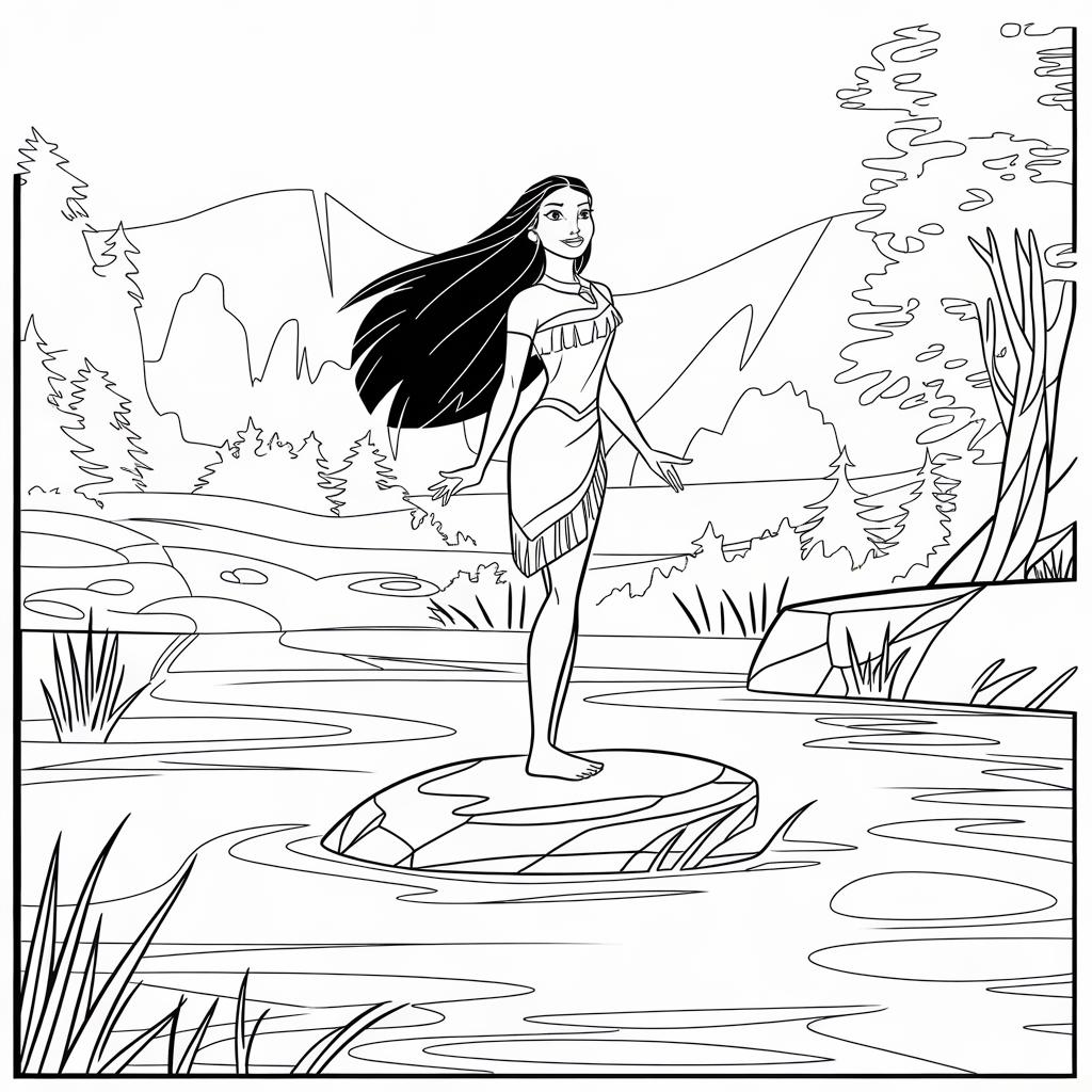 Disney Pocahontas Coloring Pages