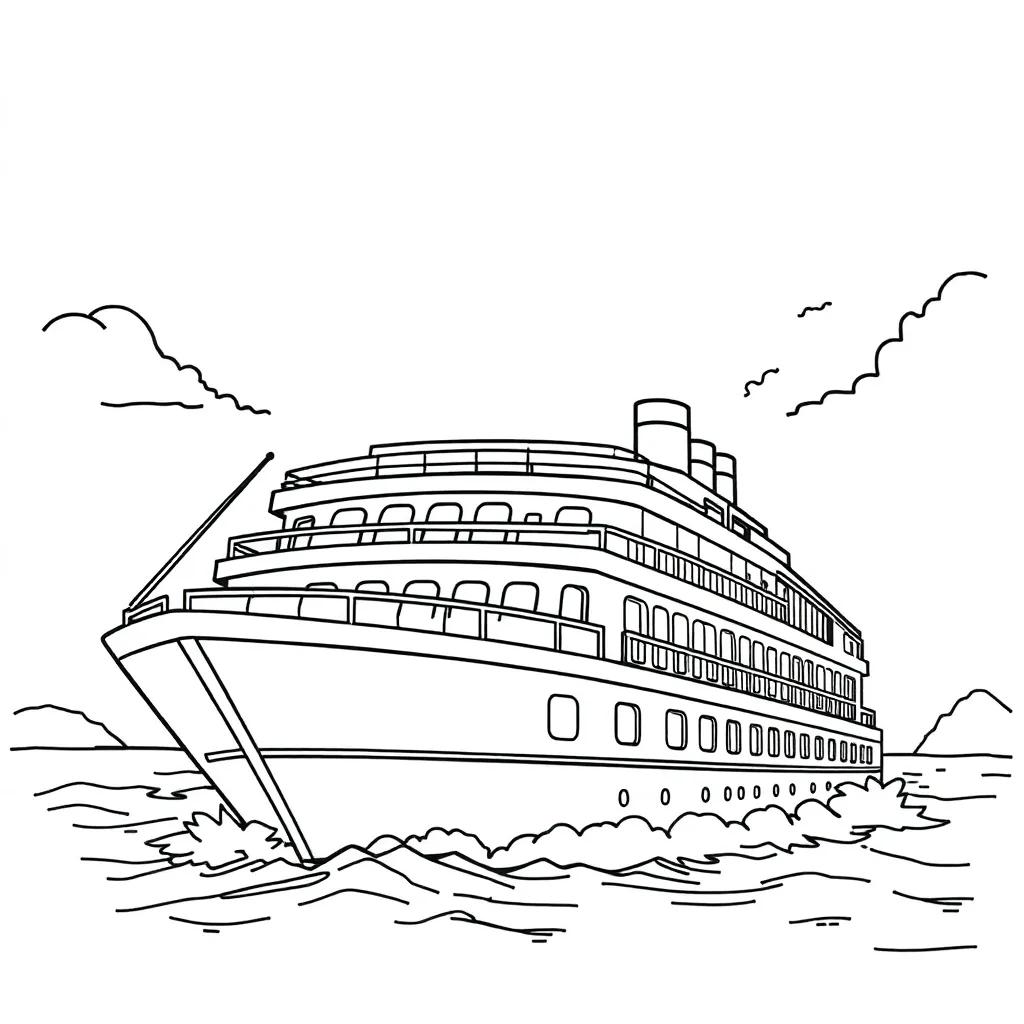 Disney Cruise Coloring Pages