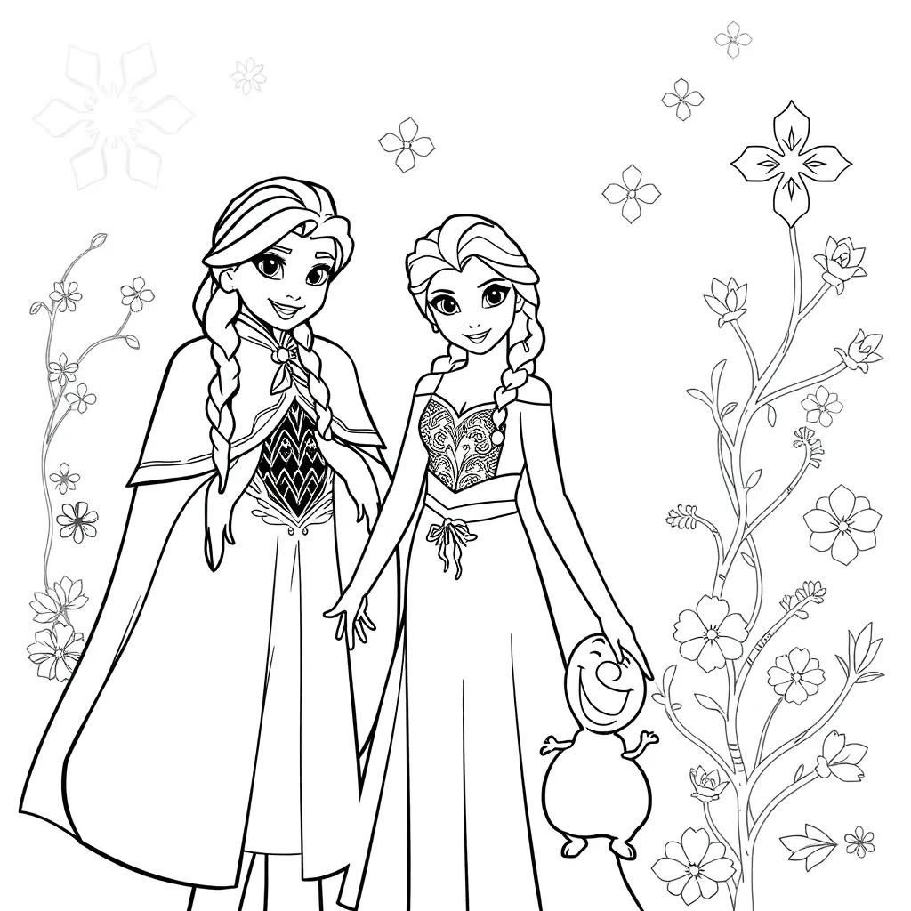 Disney Frozen Printable Coloring Pages