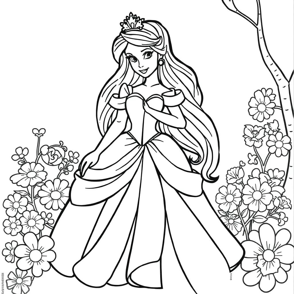 Disney Princess Coloring Pages Pdf
