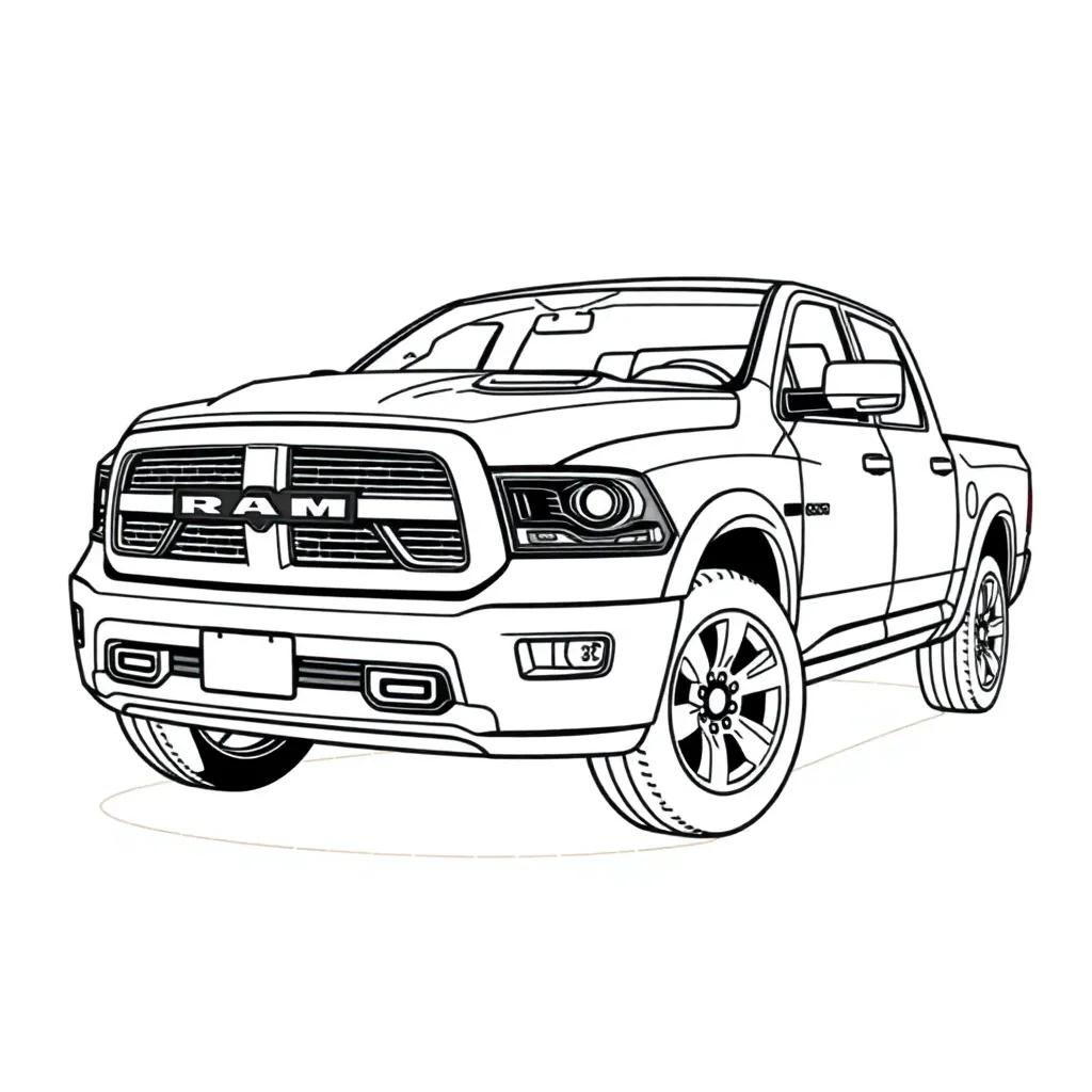 Dodge Ram Coloring Page