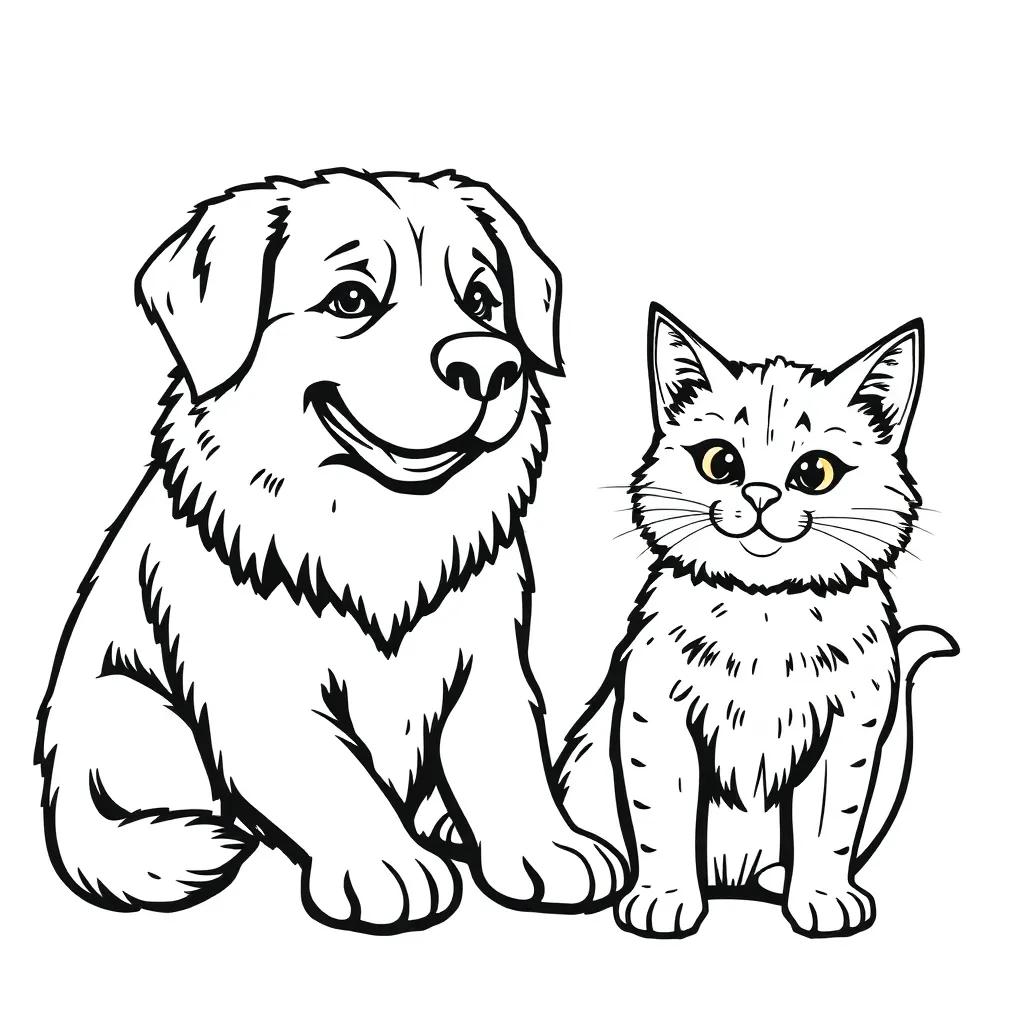 Dog Man And Cat Kid Coloring Pages