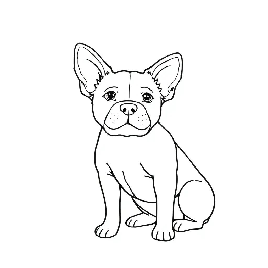 Dog Coloring Pages Easy