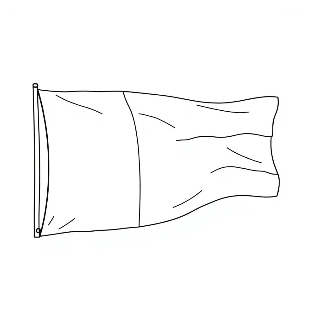 Dominican Flag Coloring Page