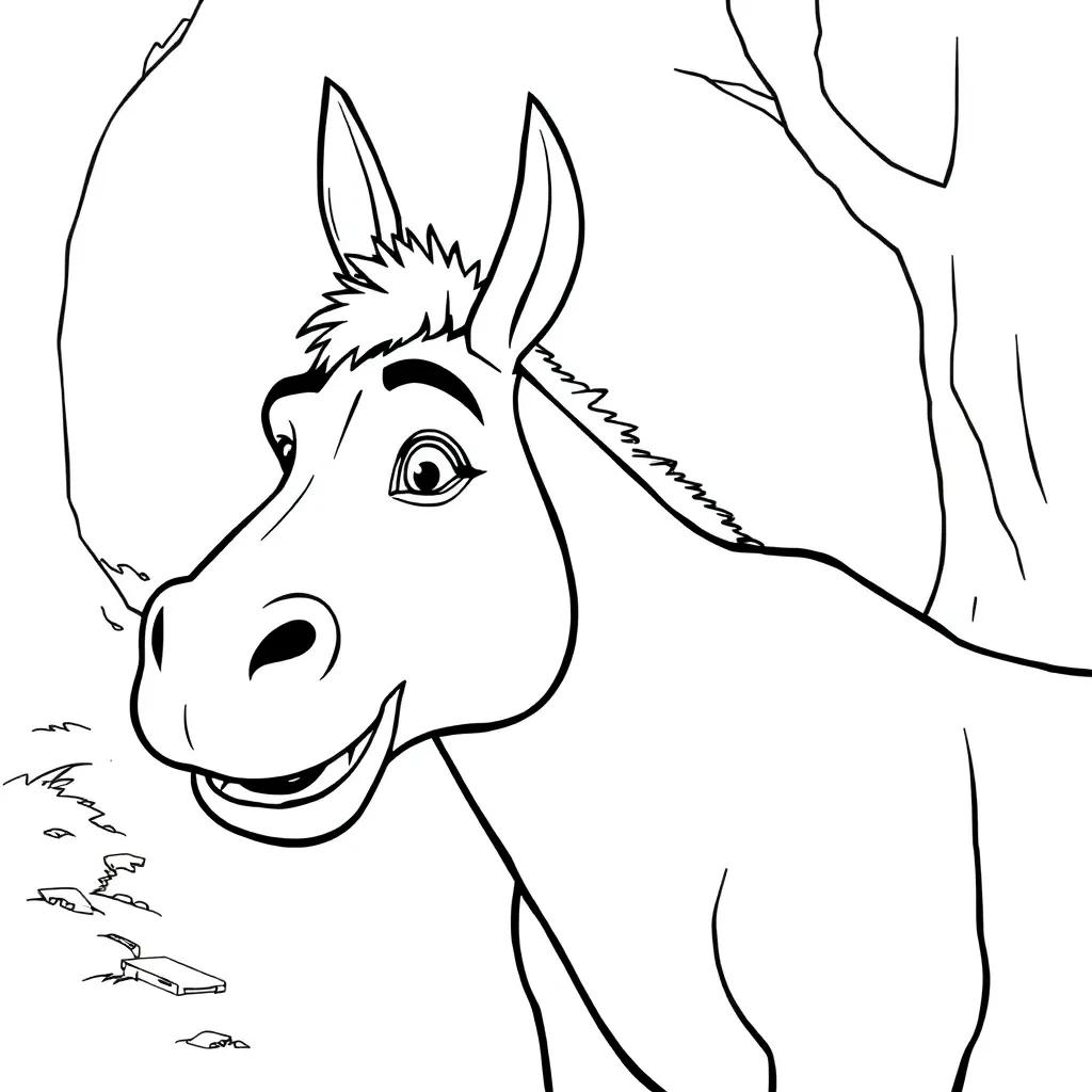 Donkey From Shrek Coloring Pages