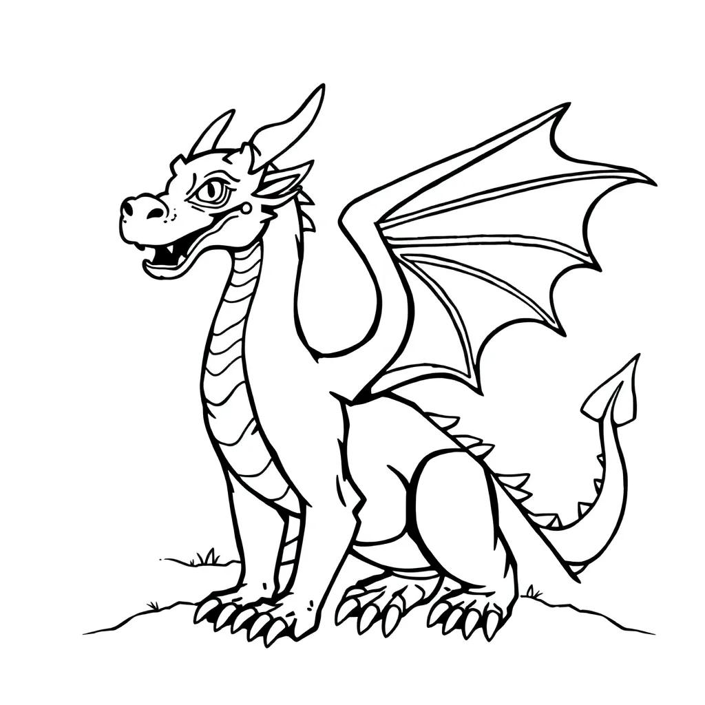 Dragon Coloring Pages For Kids