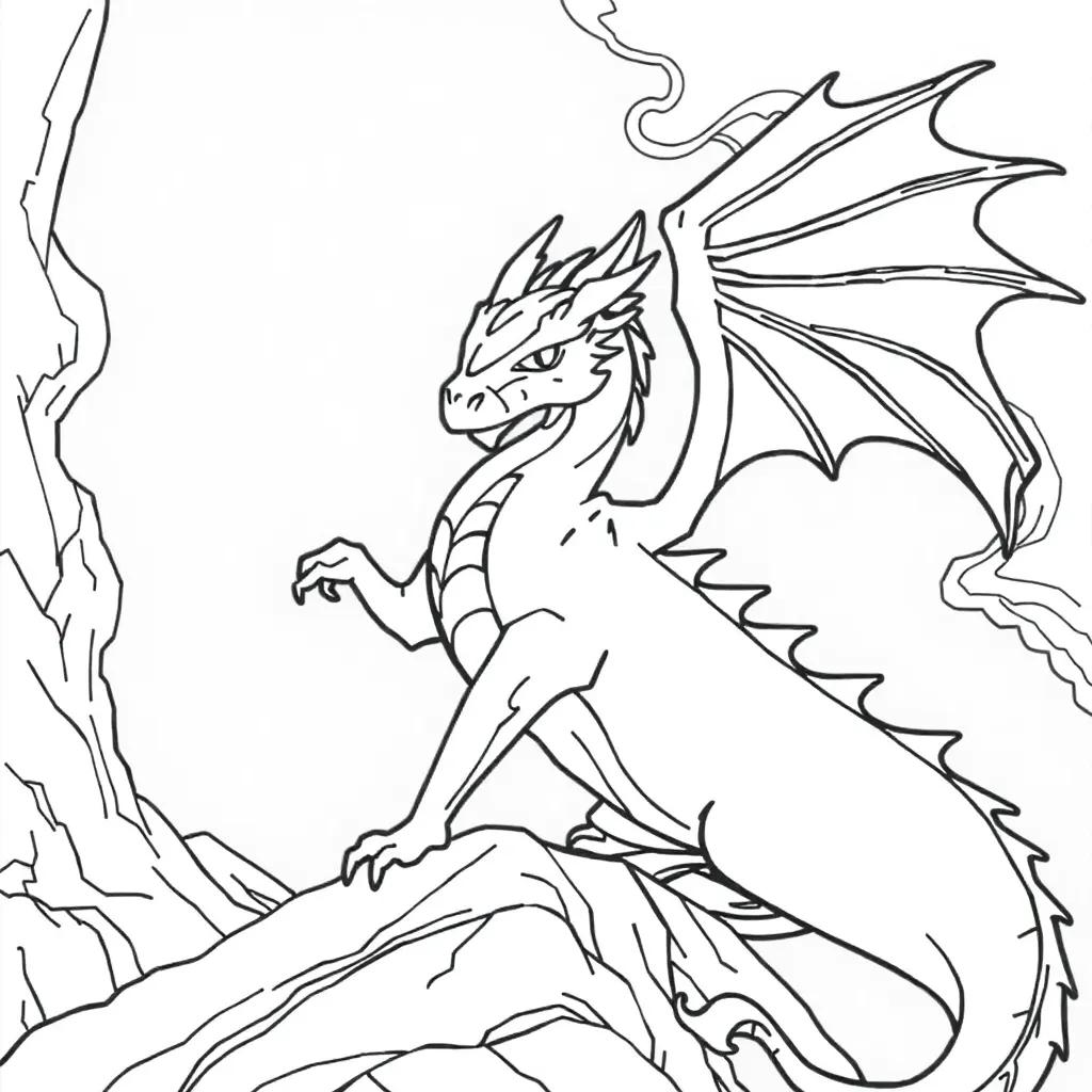 Dragon Coloring Pages Realistic