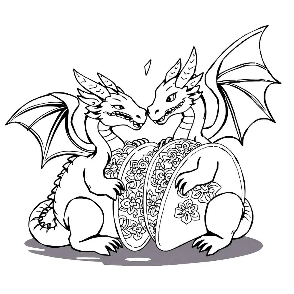 Dragons Love Tacos Coloring Pages