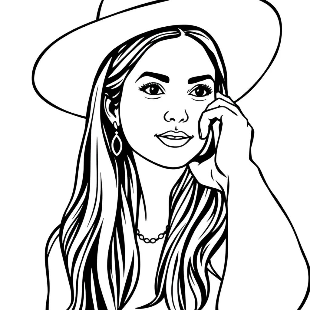 Drawing Olivia Rodrigo Coloring Pages