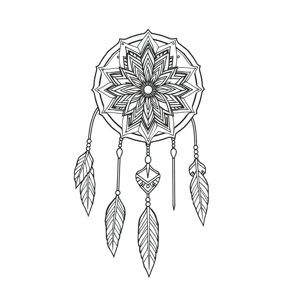 Dream Catcher Coloring Pages For Adults