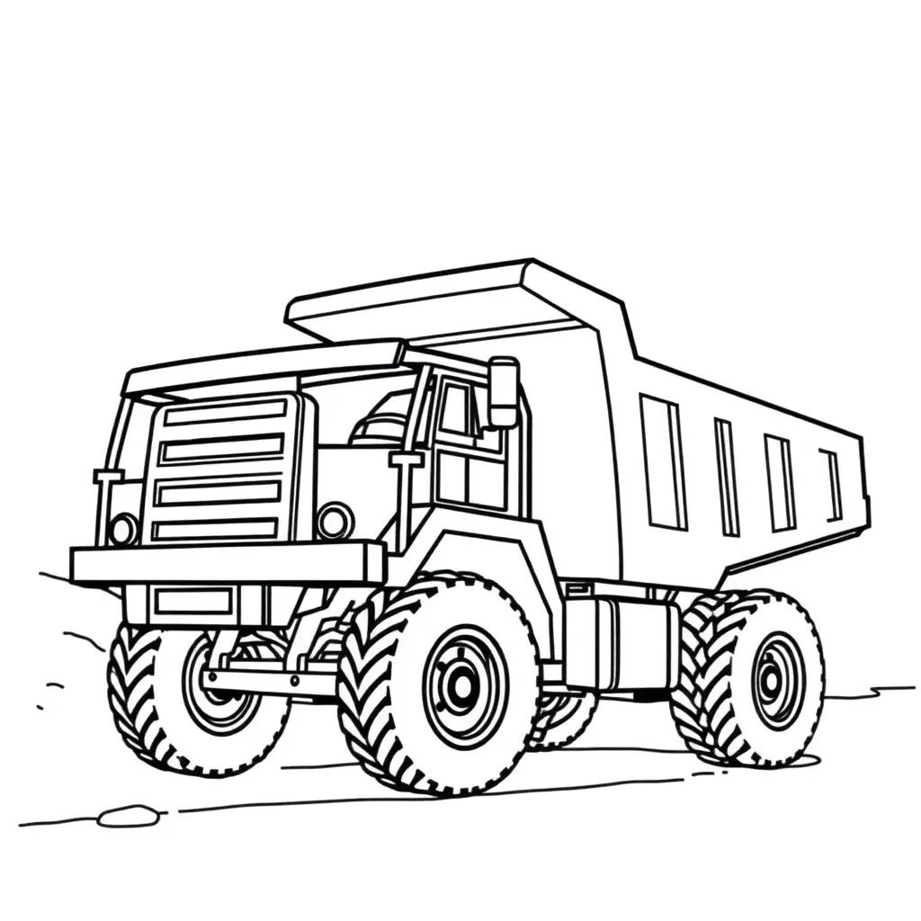 Dump Truck Coloring Pages Printable