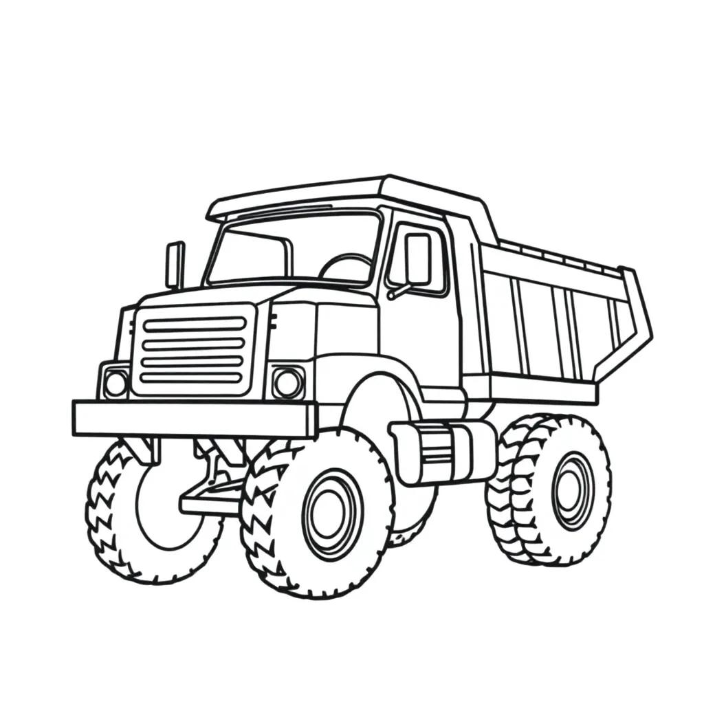 Dump Truck Coloring Pages