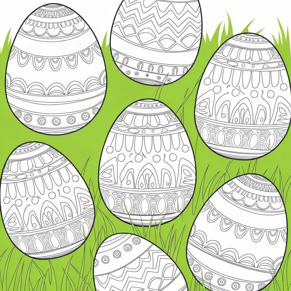Easter Egg Color Pages