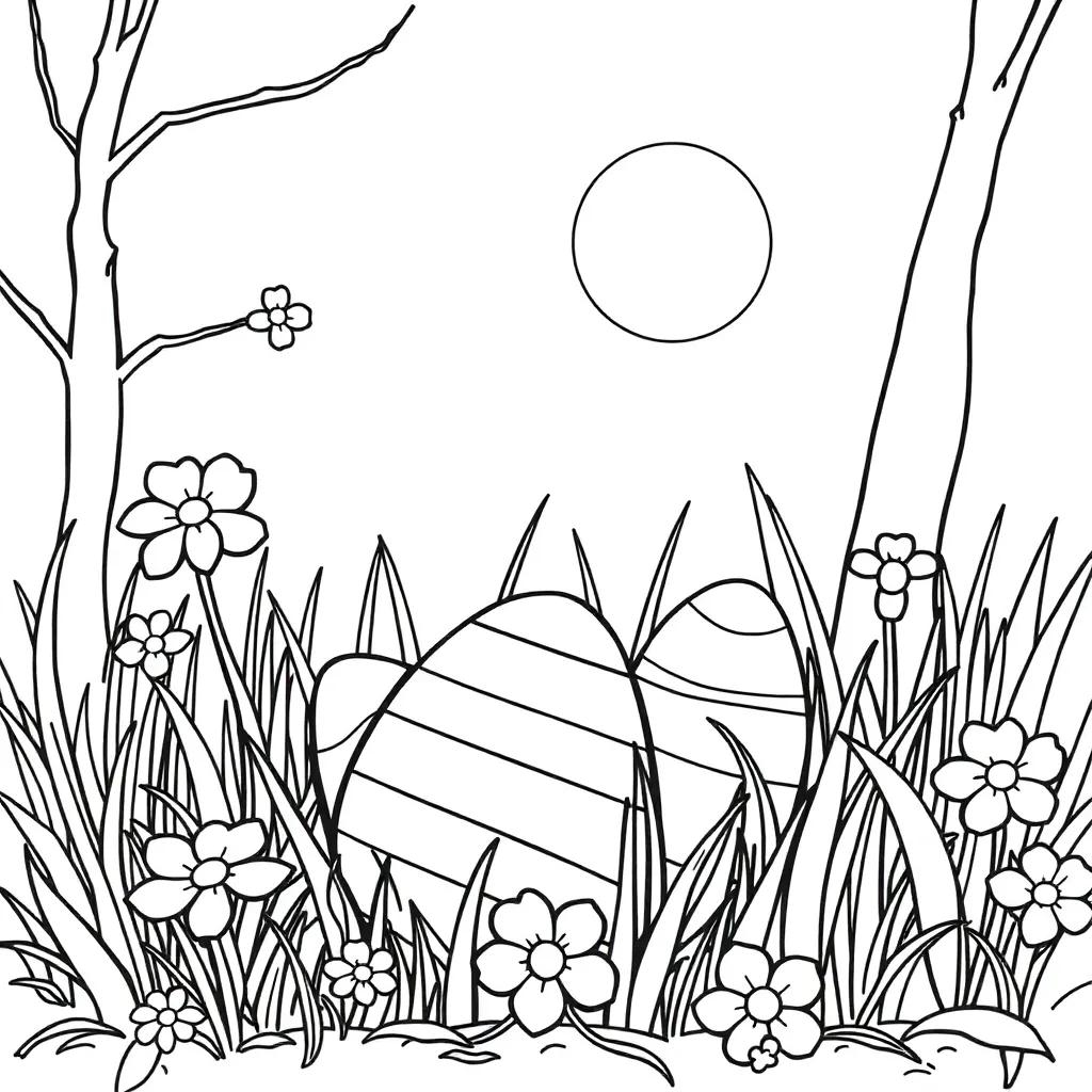 Easter Spring Coloring Pages