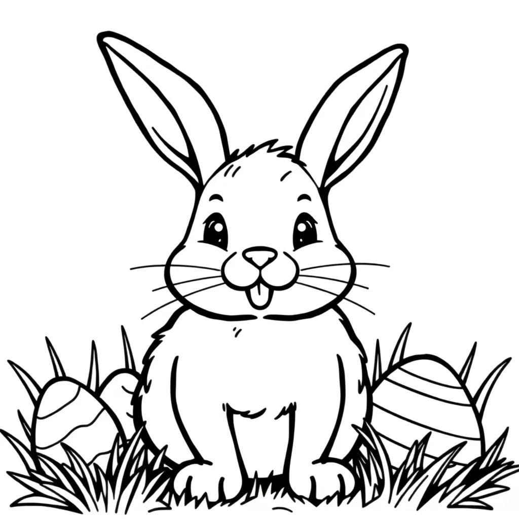 Easter Bunny Coloring Pages To Print