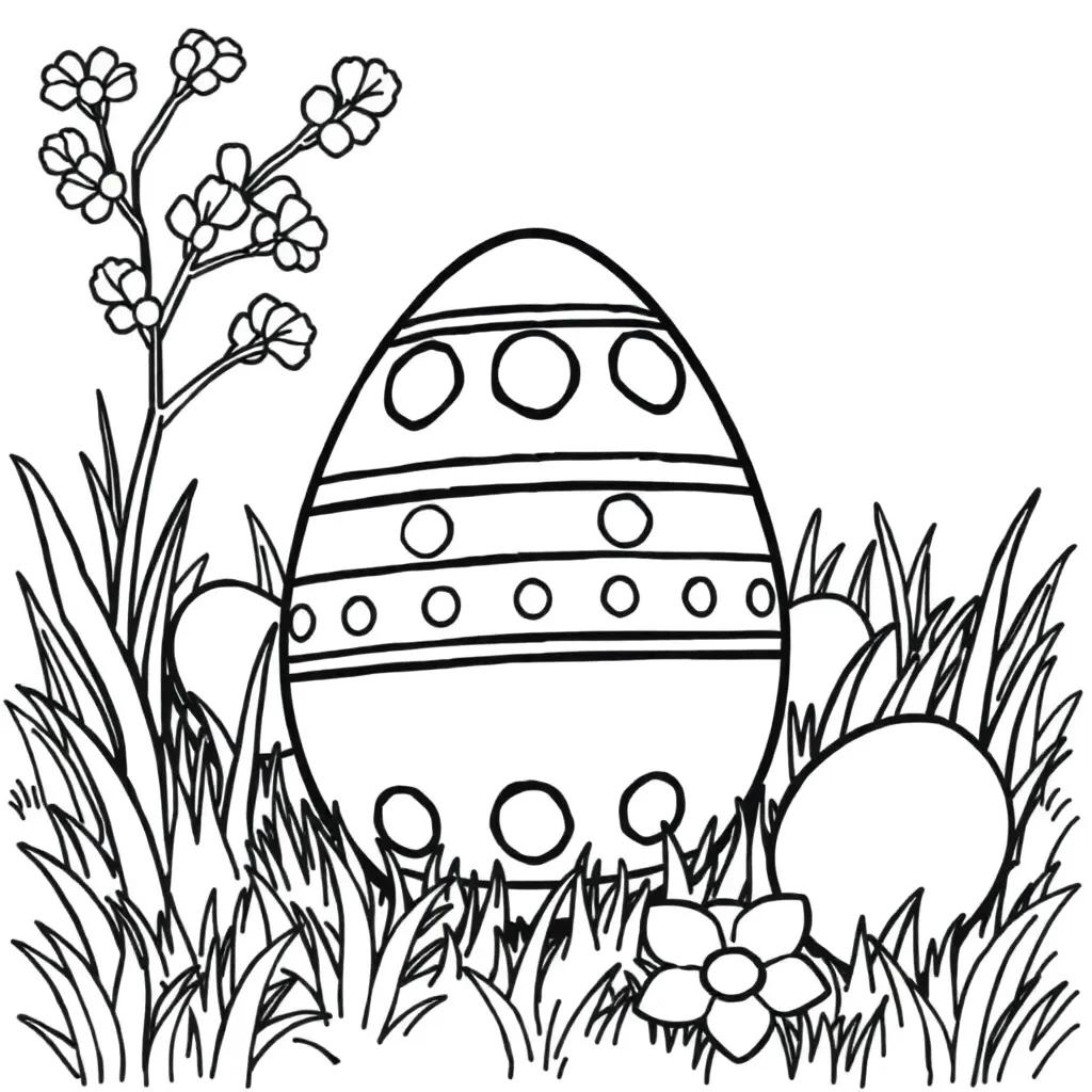 Easter Egg Hunt Coloring Pages