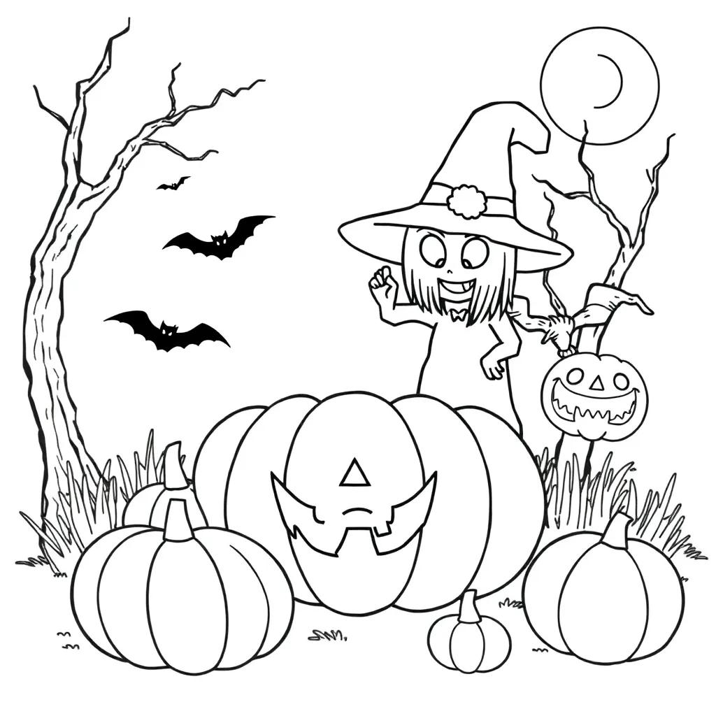 Easy Halloween Coloring Pages Printable