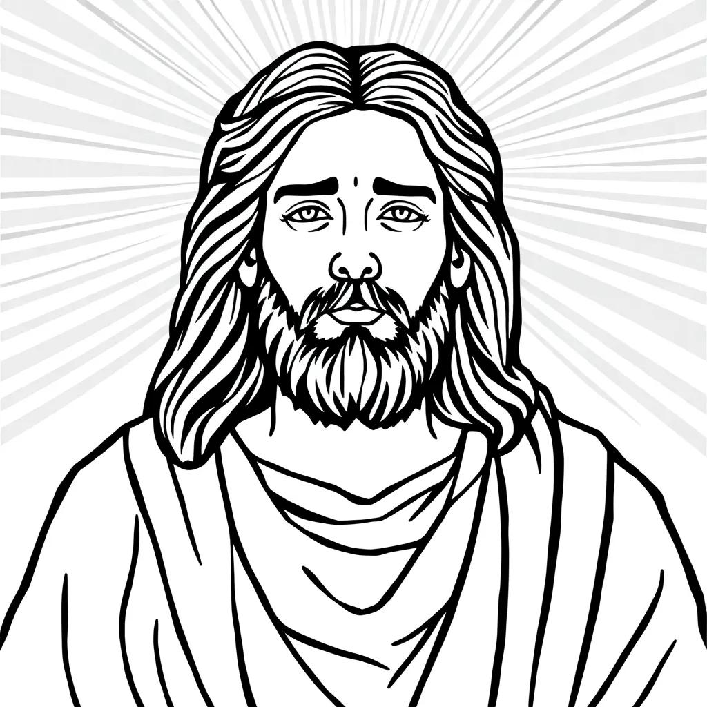 Easy Jesus Coloring Pages