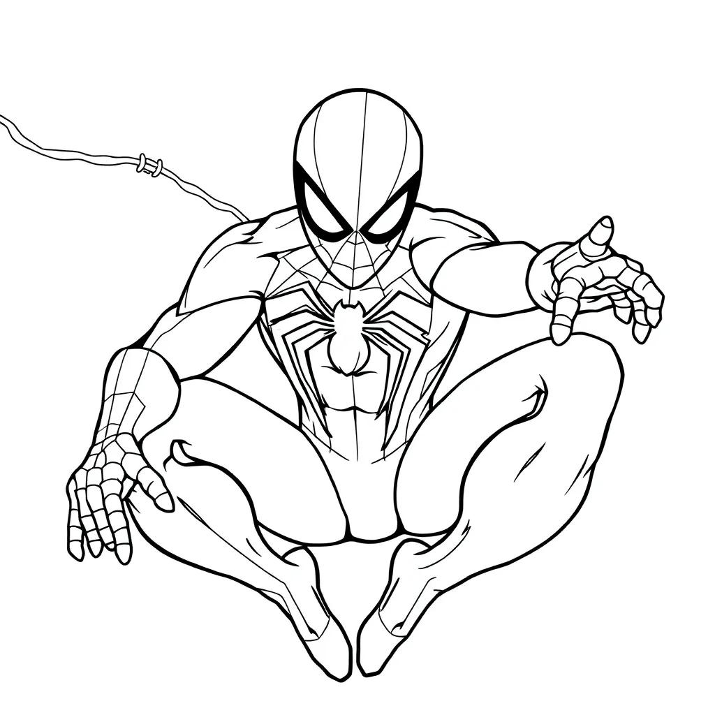 Easy Spider Man Coloring Pages Easy Spider Man Coloring Pages