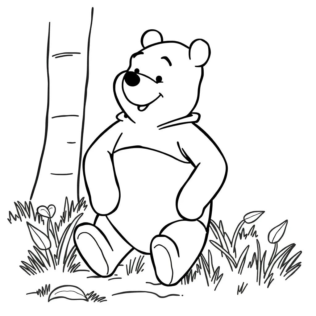 Easy Winnie The Pooh Coloring Pages