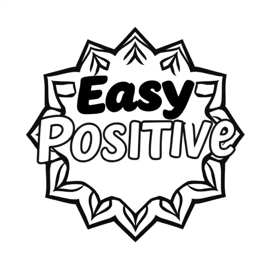 Easy Positive Coloring Pages