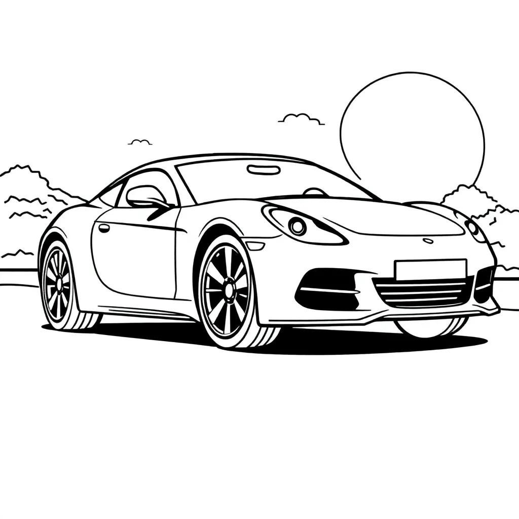 Easy Cars Coloring Pages