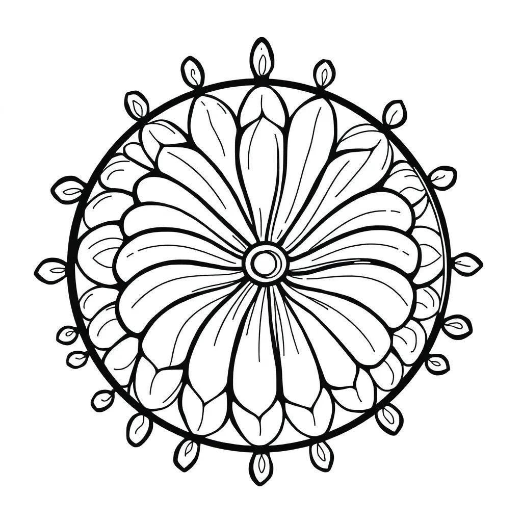 Easy Doodle Coloring Pages