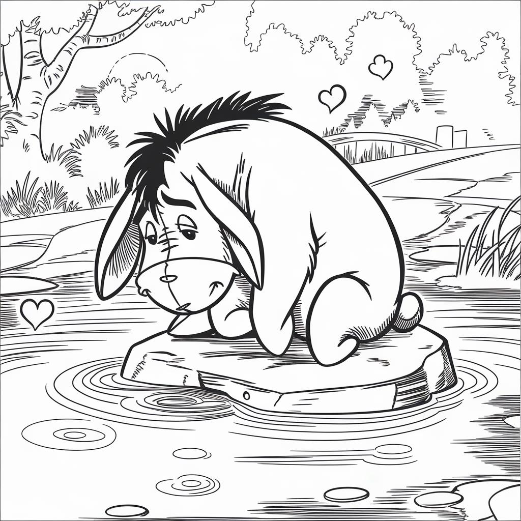 Eeyore Winnie The Pooh Coloring Pages