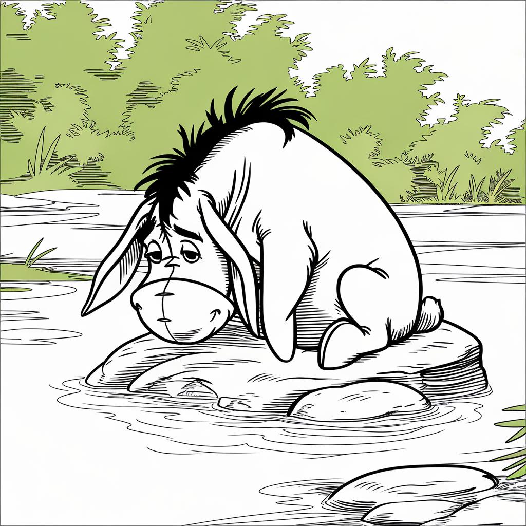 Eeyore Winnie The Pooh Coloring Pages