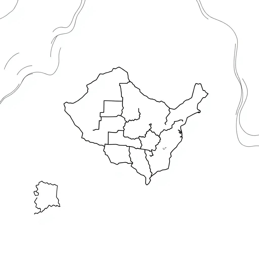 Electoral Map Coloring Page