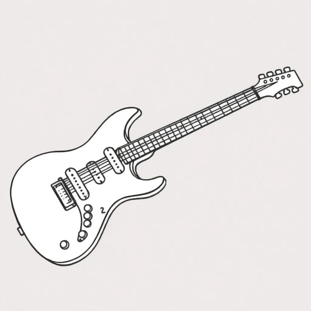Electric Guitars Coloring Pages