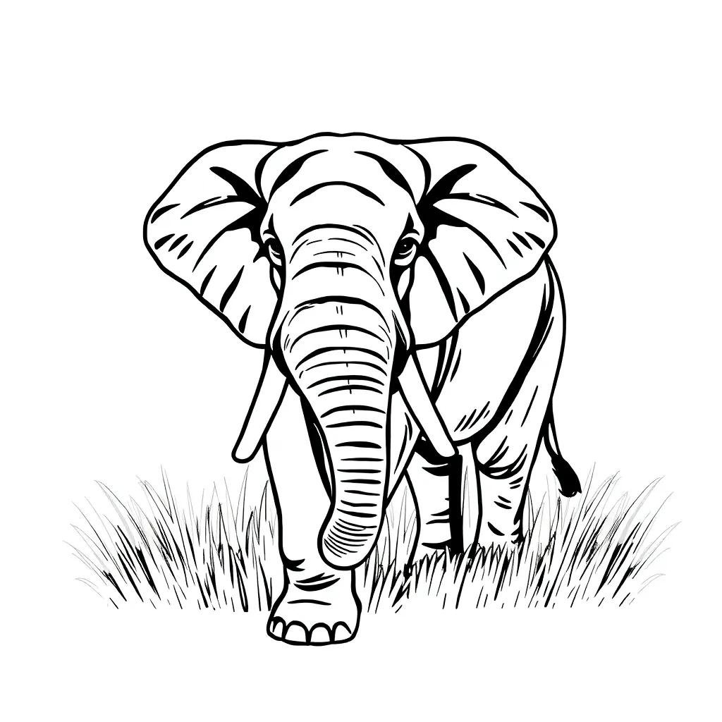 Elephant Free Coloring Pages
