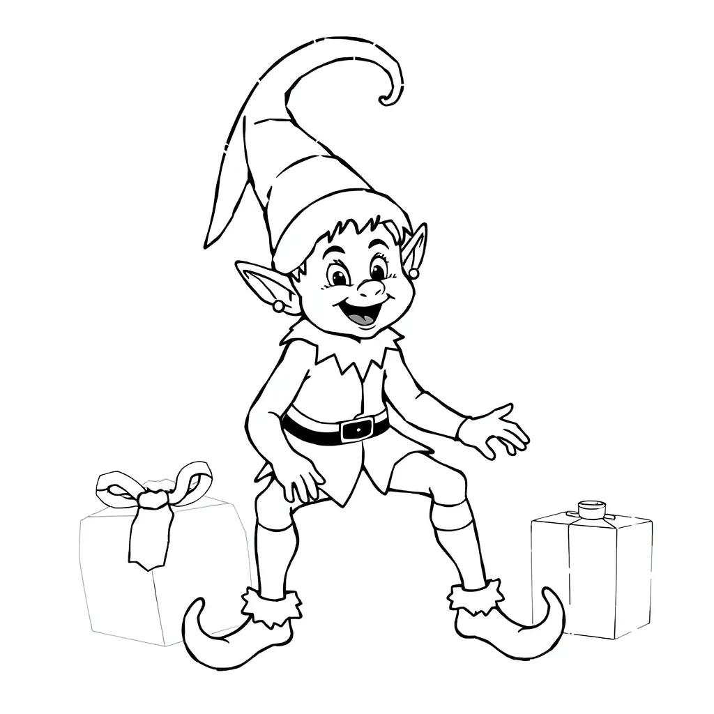 Elf Coloring Pages Printable