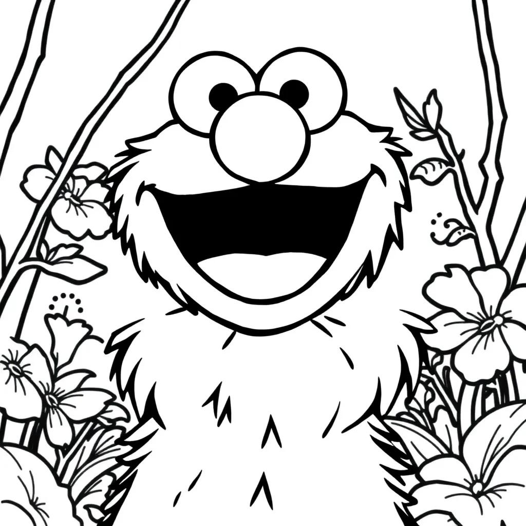 Elmo Coloring Book Pages