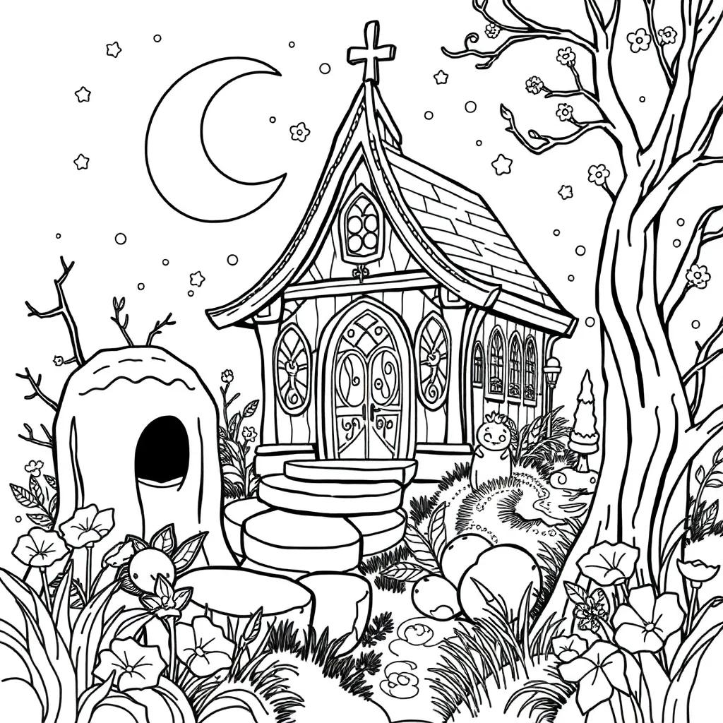 Enchanted Mystical Coloring Pages