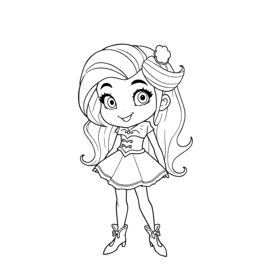 Evie Descendants Coloring Pages