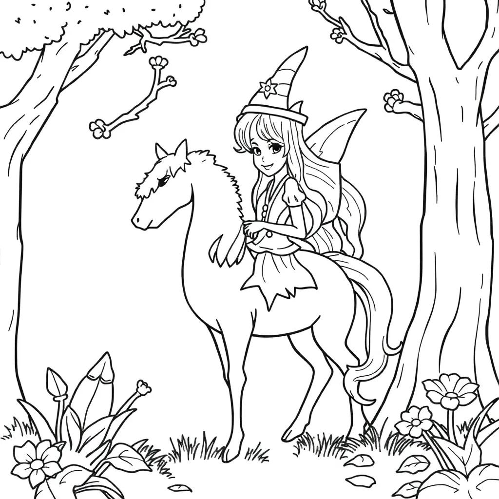 Fairy Tale Coloring Page