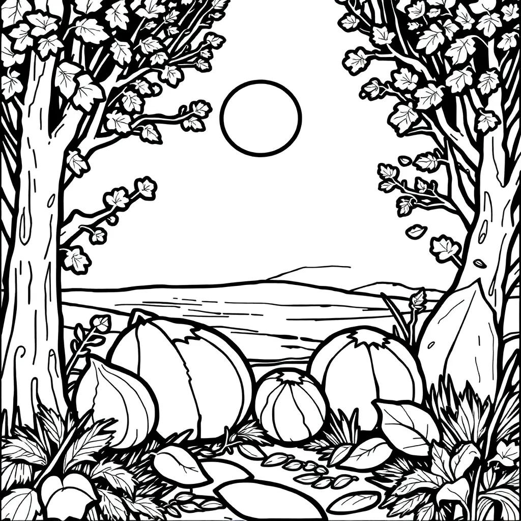 Fall Color Pages For Adults