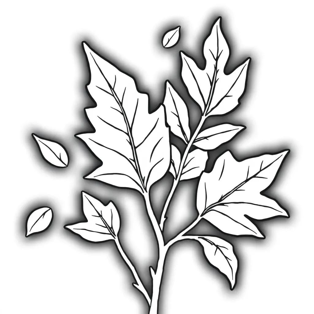 Fall Leaves Coloring Pages Printable