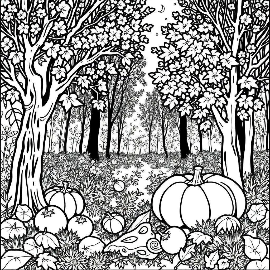 Fall Coloring Pages For Adults Pdf