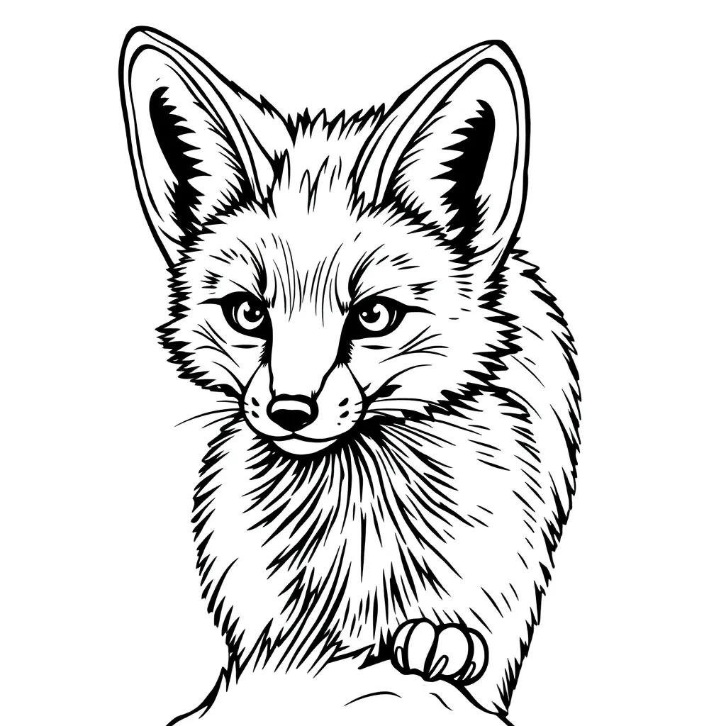 Fennec Fox Coloring Pages