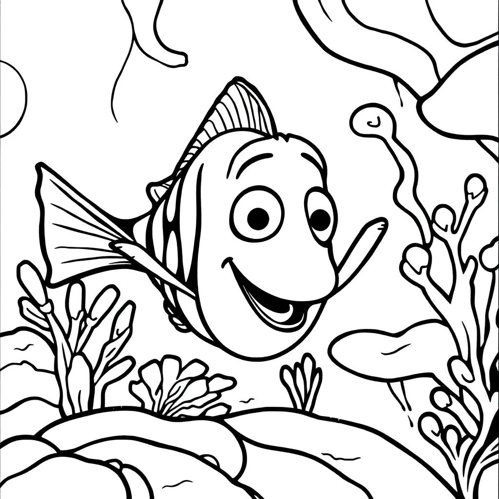 Finding Nemo Coloring Pages Free