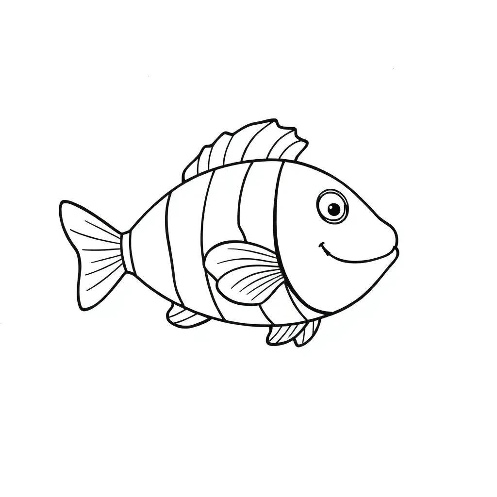 Fish Coloring Pages Preschool